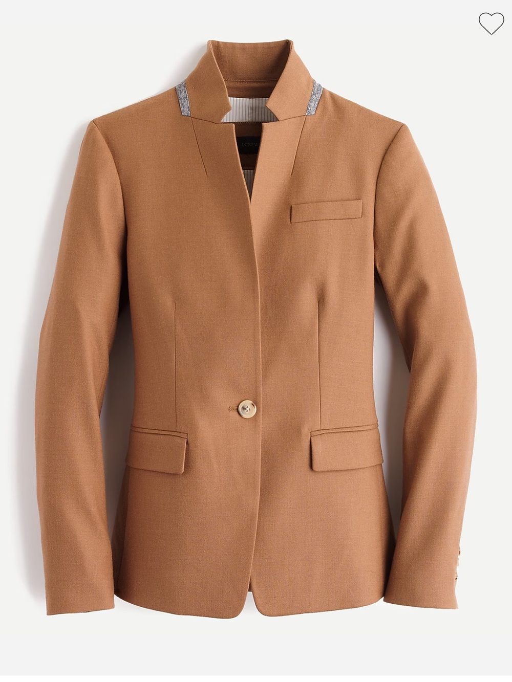 J Crew Regent Blazer in Wool Flannel Size 6 Flawed - Picture 2 of 11